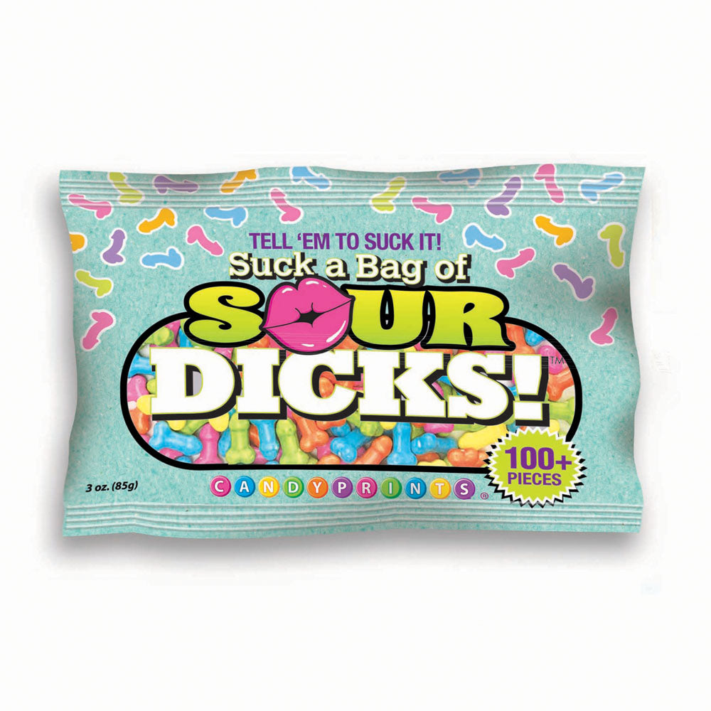 Suck A Bag Of Sour Dicks! - Novelty Pecker Lollies - 84 grams Little Genie